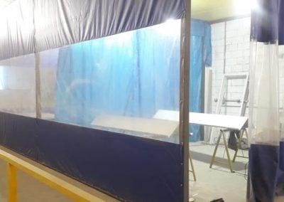 Cortina de PVC para cabine de pintura Cortina de PVC para cabine de pintura