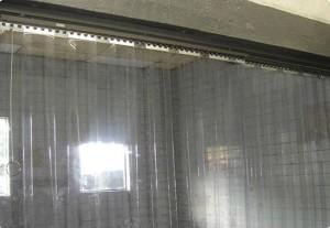 Cortina em tiras de pvc transparente Cortina em tiras de pvc transparente