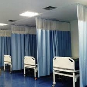 Cortina hospitalar com dupla superfície lisa Cortina hospitalar com dupla superfície lisa